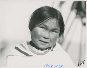Image of Eskimo [Inuk] Girl [Joanna Pewatoaluk]
